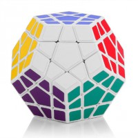 Shengshou Megaminx Dodecahedron Rubik Cube - White